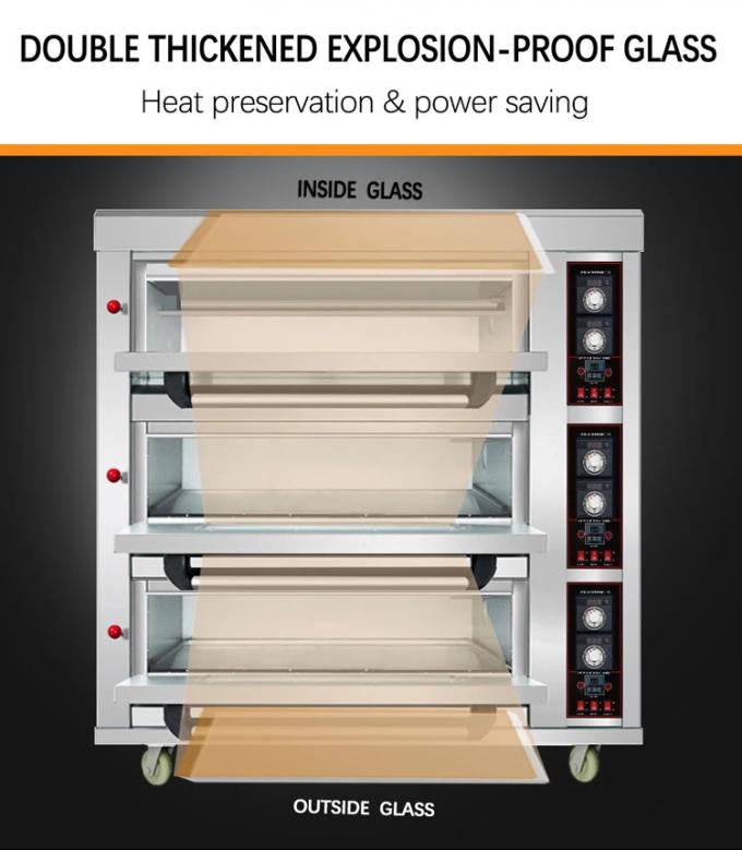 Computer Board Gas Oven for Professional Baking Bakery Oven 0-400 ° C