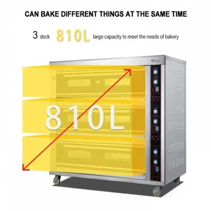 Computer Board Gas Oven for Professional Baking Bakery Oven 0-400 ° C