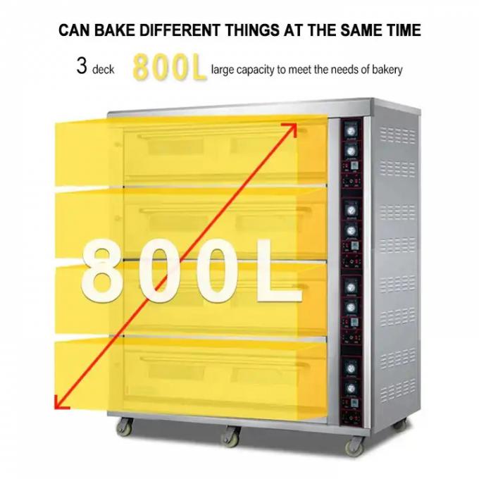 Computer Board Gas Oven for Professional Baking Bakery Oven 0-400 ° C