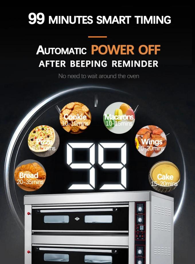 Computer Board Gas Oven for Professional Baking Bakery Oven 0-400 ° C