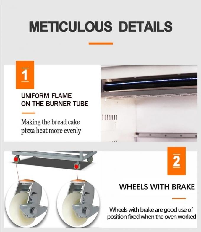 Computer Board Gas Oven for Professional Baking Bakery Oven 0-400 ° C