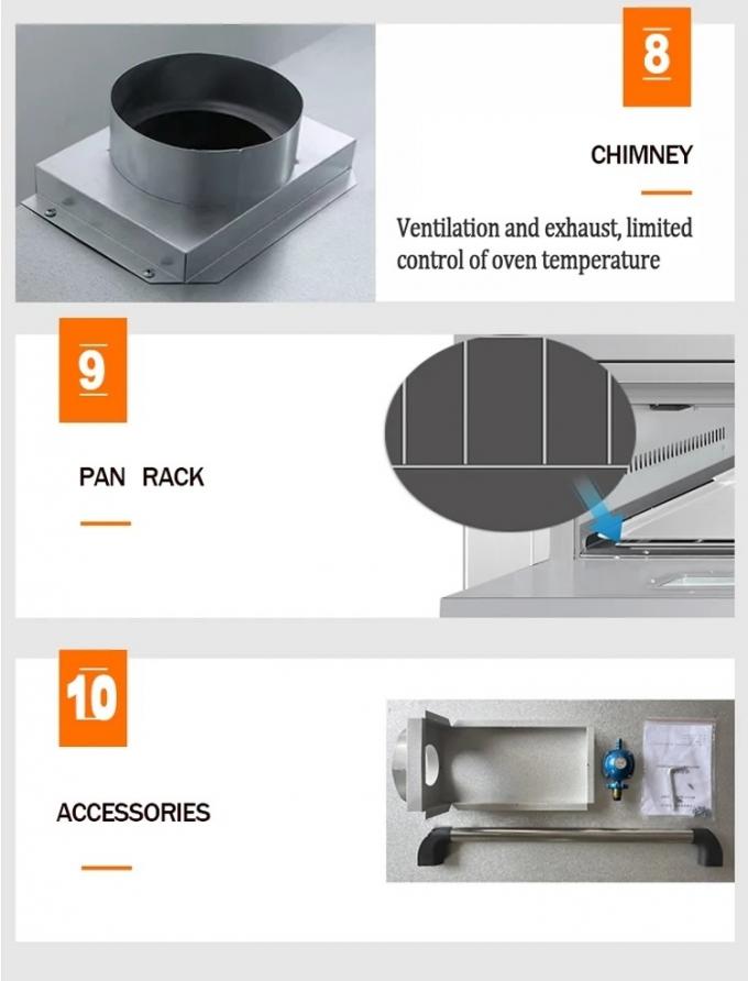 Computer Board Gas Oven for Professional Baking Bakery Oven 0-400 ° C